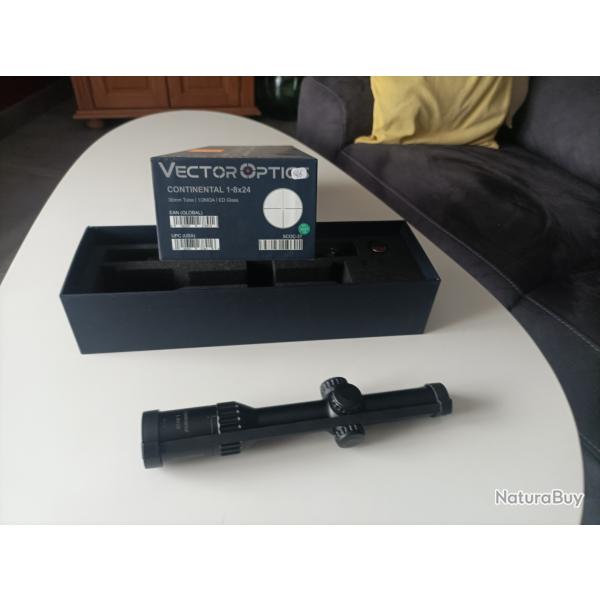Lunette de battue Vector Optic Continentale 1-8x24 r�ticule lumineux