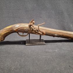 Pistolet &agrave; silex tromblon, reproduction - 1� sans prix de r&eacute;serve !!