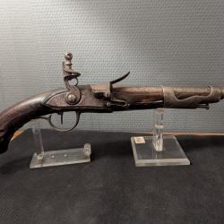 RARE PISTOLET A SILEX DE CAVALERIE REVOLUTION MODEL 1863 66 MANUFACTURE DE LIBREVILLE