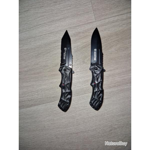 Couteaux Smith & Wesson Black Ops - Lot de 2