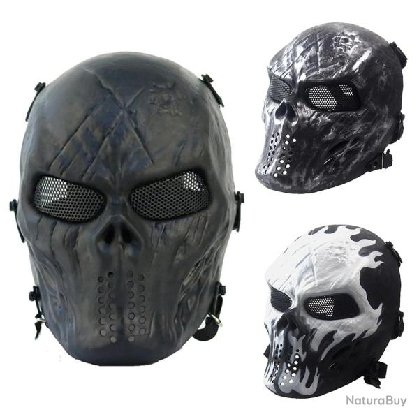 Masque Protection Visage Tir Chasse Airsoft Paintball - Militaire - Livraison Gratuite