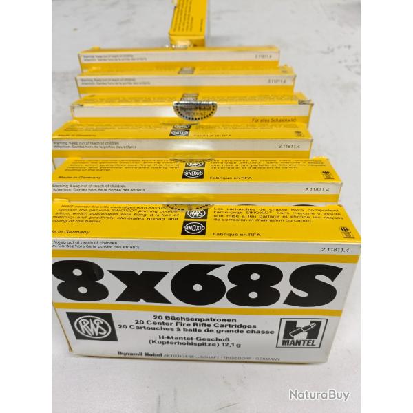 Munitions 8x68S RWS Hmantel
