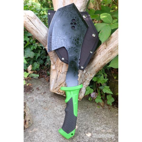 Grosse Hache Tomahawk Hostage Axe Survie Rescue Clef Oxyg�ne Acier 3Cr13 Manche Abs Etui Nylon 01