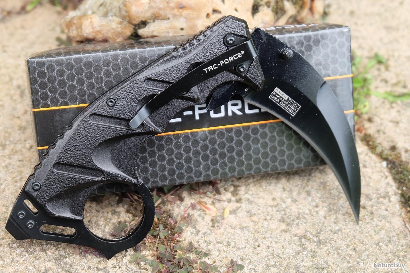couteaux-griffe-tac-force-karambit-semi-automatique-lame-acier-3cr13