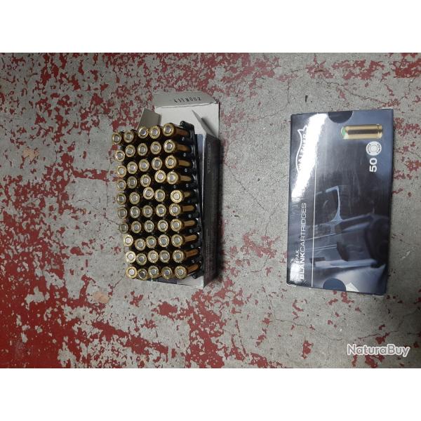 2x 50 cartouches � blanc Walther calibre 9 mm PAK