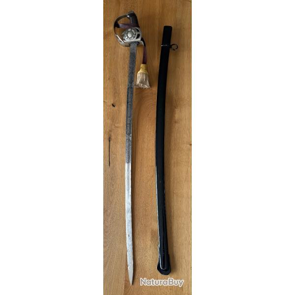 Sabre d'officier de cavalerie de saxe, r�giment de carabinier