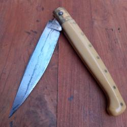 Tr&eacute;s Grand Couteau SARDE RUJUT PATTADA 33 cm Manche en Corne