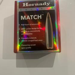 Ogives HORNADY Cal .264 - 140gr - BTHP Match