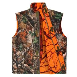 Blouson de chasse en fibre orange pour homme, gilet d'ext&eacute;rieur, manteau de champ respirant polaire