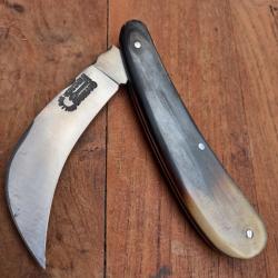 Joli Couteau SERPETTE V&Eacute;RITABLE CUILL&Egrave;RE  BROSSARD Manche en Corne