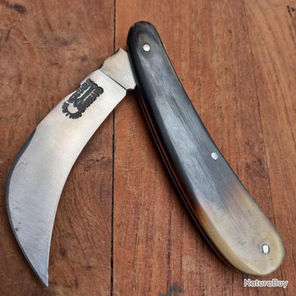 Joli Couteau SERPETTE V�RITABLE CUILL�RE  BROSSARD Manche en Corne