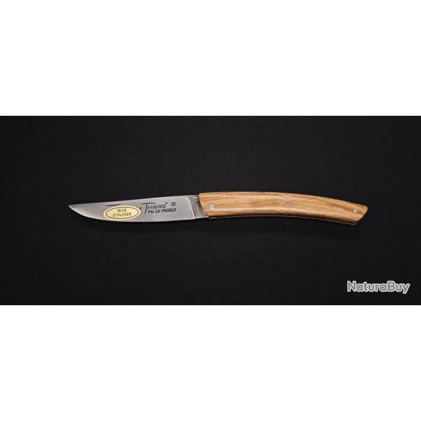 Couteau pliant Le Thiers par le Fid�le - Manche en bois d'olivier