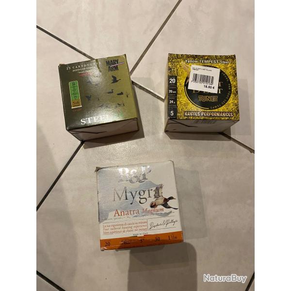 74 cartouches calibre 20 substituts