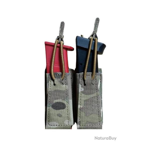 Porte Chargeur "EasyLegioNow" Double PA 9mm - Multicam