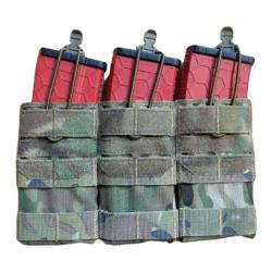 Porte Chargeur Triple "CastraPraetoria" 5.56 - Multicam