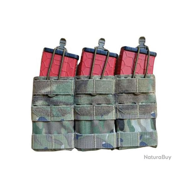 Porte Chargeur Triple "CastraPraetoria" 5.56 - Multicam