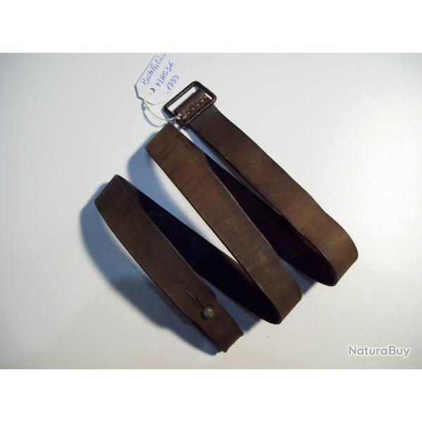 militaria ww2 bretelle cuir MAS 36  origine