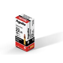 Munitions AGUILA super extra pointe creuse cuivr&eacute;e cal.22lr hollow point par 500
