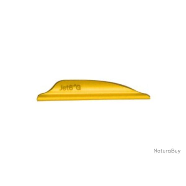 JET6 - Plumes 1.88" GHOST (x50) JAUNE DROITIER (RH)
