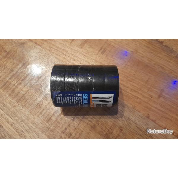 Lot de 5 rubans d'isolation �lectrique couleurs noir