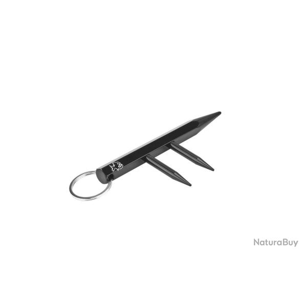 Kubotan Exagonal 3 pointes Piranha PKB3 Noir