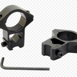 Colliers hauts TIROPTIC 25,4mm pour rail 11mm