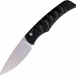 Couteau Automatique Piranha Paradox Lame Acier CPM-S30V Manche Alu Noir Made USA PKCP24BK