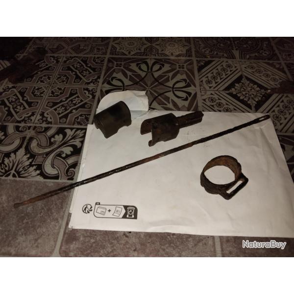 Pi�ces Mauser 98k �tat fouille bataille Normandie