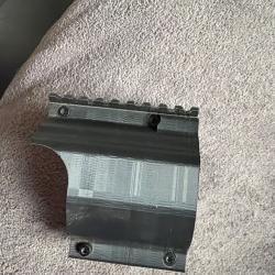 Adaptateur droit  avec monobloc pour Lunette ou point rouge sur rails picatinny pour Carcano 6,5mm