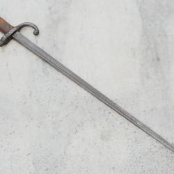 RARE Ba&iuml;onnette GENDARMERIE poin&ccedil;on * chiffre 4 r&egrave;glementaire fran&ccedil;aise mle 1874 GRAS rf FTN25GRA002