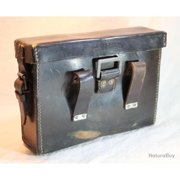 RARE ARMEE OCCUPATION �tui cuir amp�rem�tre boitier interconnexion transmissions ref SDC25ETU002