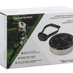 NUM'AXES - Syst&egrave;me anti-fugue sans fil CANIFUGUE FUG1034 (Borne sans fil + collier)