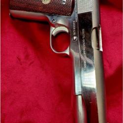 COLT 1911 NICKEL&Eacute; S&Eacute;RIE 70 MKIV 1979