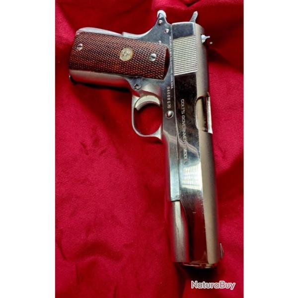 COLT 1911 NICKEL� S�RIE 70 MKIV 1979