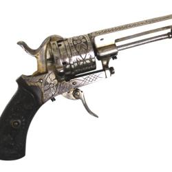 REVOLVER BROCHE ENGRAVED - CALIBRE 7MM - CATEGORIE D