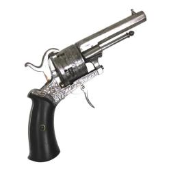 LE PARISIEN - REVOLVER 12MM A BROCHE ENGRAVED - CATEGORIE D