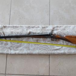 Fusil juxtapos&eacute; liegois  &agrave; chiens et &agrave; platines calibre 12 65mm