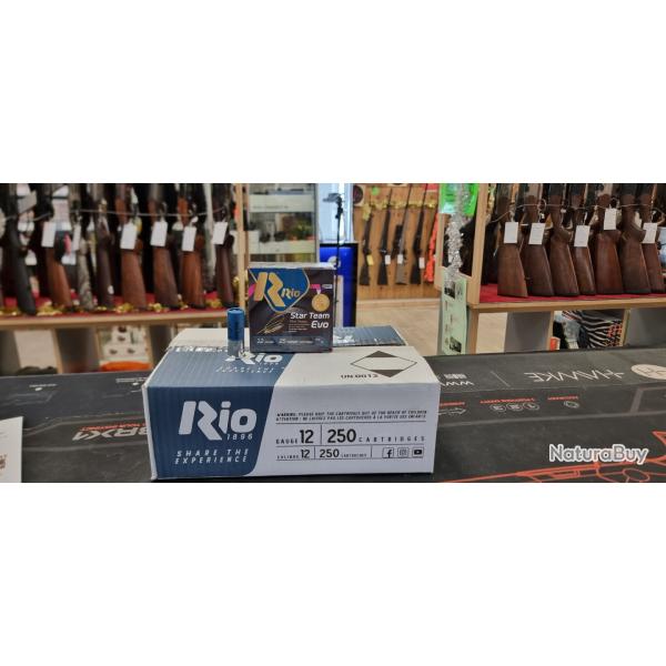 250 cartouches Ball Trap Rio star team evo 28gr