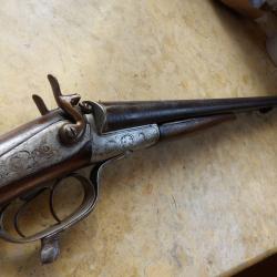 fusil chasse Arquebusier Chopitel Belges cal 16 canon damas torsad&eacute; Bernard