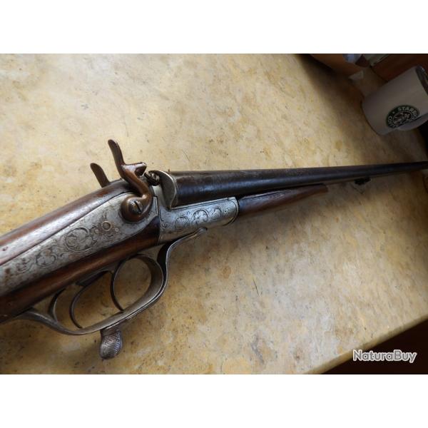 fusil chasse Arquebusier Chopitel Belges cal 16 canon damas torsad� Bernard