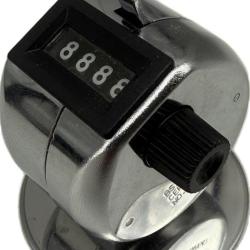 Compteur num&eacute;roteur en m&eacute;tal avec support