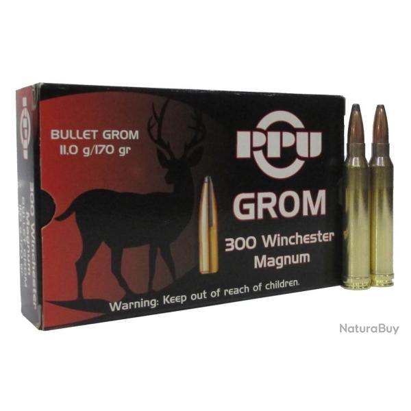 100 Munitions PARTIZAN 300 WIN 170gr GROM 
