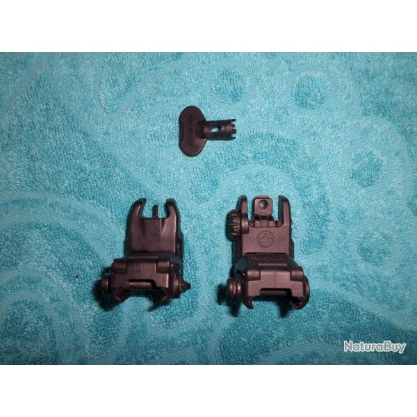 hausse + guidon Magpul flip up