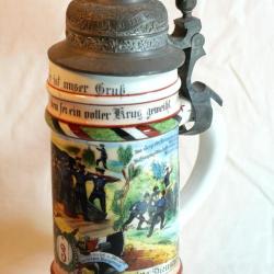 Chope r&eacute;serviste allemand 3e rgt artillerie &agrave; pied Fuss Artillerie Regiment Nr 3 Mainz SCN25CHO002