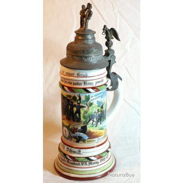 Chope r�serviste allemand 3e rgt artillerie � pied Fuss Artillerie Regiment Nr 3 Mainz SCN25CHO002