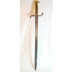 Ba&iuml;onnette allemande 1871 fusil M1871 MAUSER Gewehr 88 105e R&eacute;gt Infanterie saxon SCN25BAI004