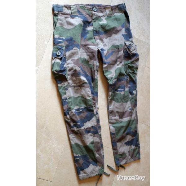 ARMEE FRANCAISE pantalon combat CAMO T4 S2 crois� rip stop 3c zone temp�r�e 109 116M rf LBV25VET032