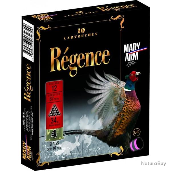Cartouches MARY ARM REGENCE 34 - Cal: 12/67 - 34gr - N�4 - BG X10