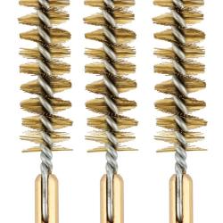 Lot de 3 brosses laiton embout femelle Cal. 58 filetage M5 PEDERSOLI