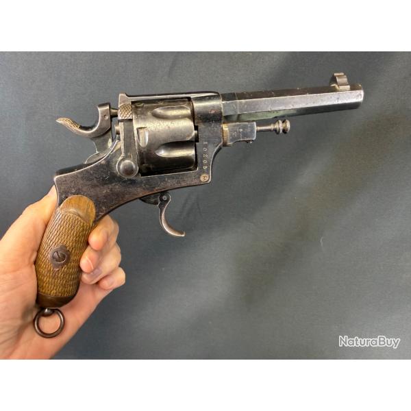 REVOLVER GLISENTI 1889 rare fabrication de BERNARDELLI � GARDONE cal. 10,35 glisenti